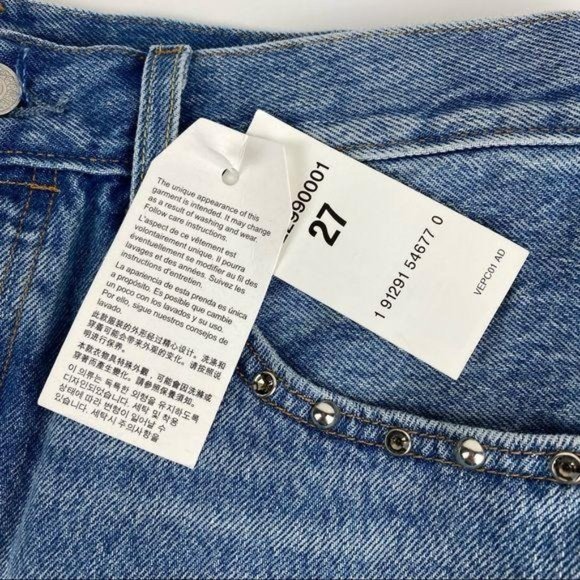 UpCycled *NWT* Levi's Embellished 501 Shorts 27 - Picture 7 of 7